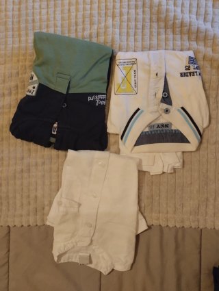 Lote 3 Ropa Niño 6 Años: 2 Polos y 1 Camisa