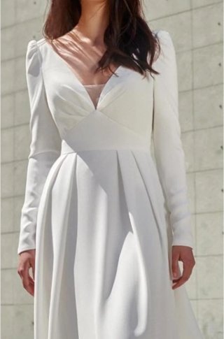 Vestido de Novia Largo Manga Larga