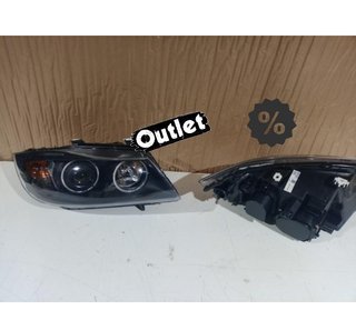 JI FAROS BMW E90 E91 05-08 OJOS ANGEL FONDO NEGRO CCFL R0113