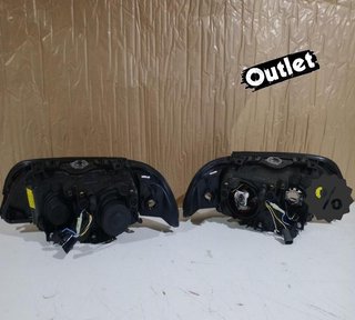 JI FAROS BMW E39 95-03 OJOS ANGEL LED CCFL FONDO NEGRO R1466