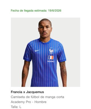 Camiseta Francia x Jacquemus Nueva