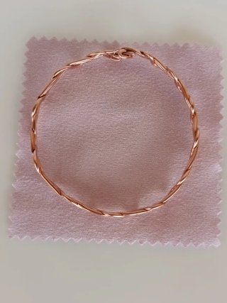Pulsera de cobre ajustable
