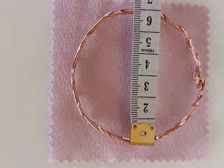 Pulsera de cobre ajustable