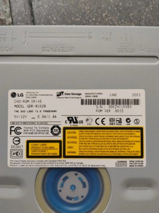 Lector DVD ROM LG Blanco nuevo
