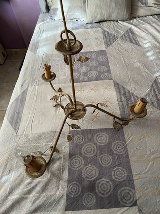 Lámpara de hierro estilo vintage