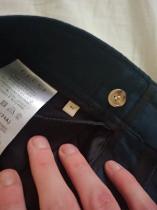 Pantalones de traje Gucci verde Talla gucci 46