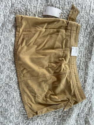Falda Mango Cargo Beige Talla M