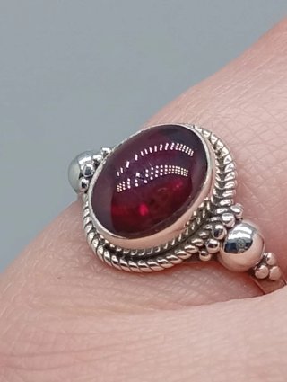 Anillo Plata 925 y Granate