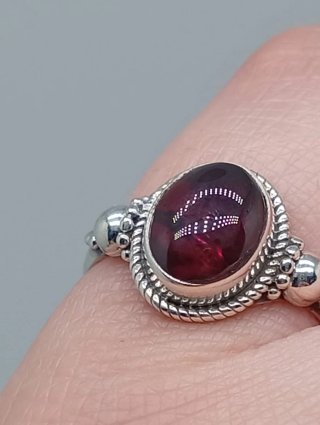 Anillo Plata 925 y Granate