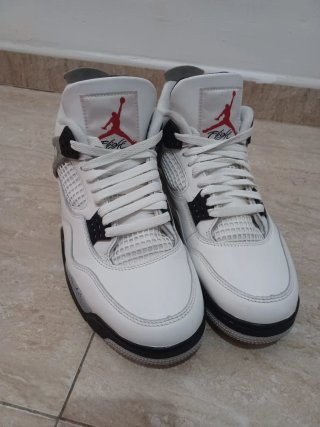 Air Jordan 4 Retro Bianco Grigio