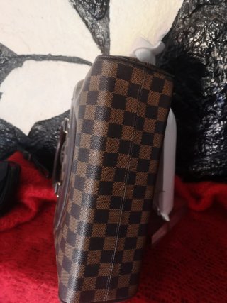Bolso  L V Lona Manos Marrón
