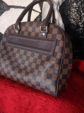Bolso  L V Lona Manos Marrón