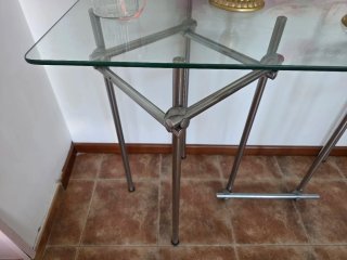 Estantería expositora cristal y metal