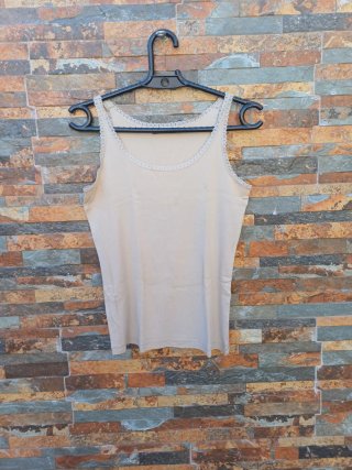 Camiseta tirantes Easy Wear beige