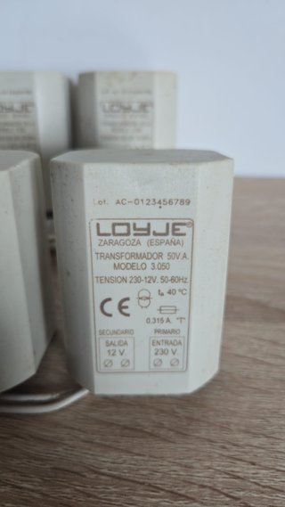 Transformador LOYJE 220V a 12V 50VA