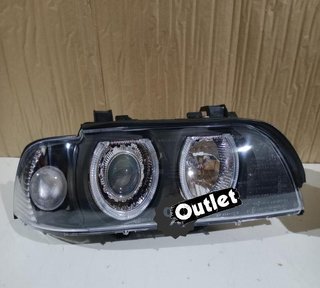JI FAROS BMW E39 95-00 FONDO NEGRO OJOS ANGEL H7 R145769C3