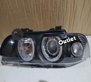 JI FAROS BMW E39 95-00 FONDO NEGRO OJOS ANGEL H7 R145769C3
