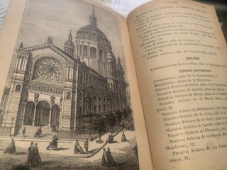 DOS LIBRO MISAL 1900 PARIS Y GUIA EXTRANJERO PARI