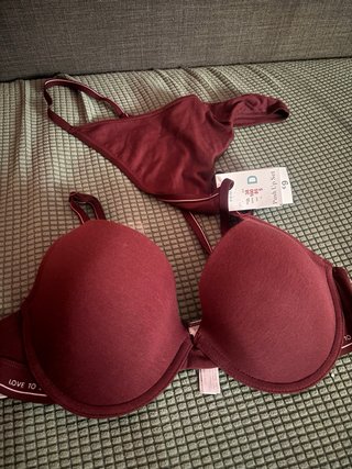 Conjunto lencería rojo Primark talla M