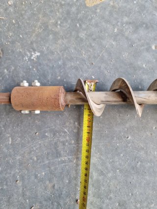 Sinfín quemador caldera pellets 900mm