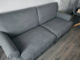 Sofá Cama Gris Tela