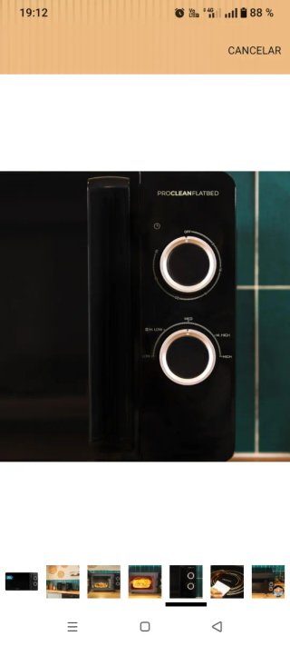 Microondas Cecotec 20L Negro Nuevo