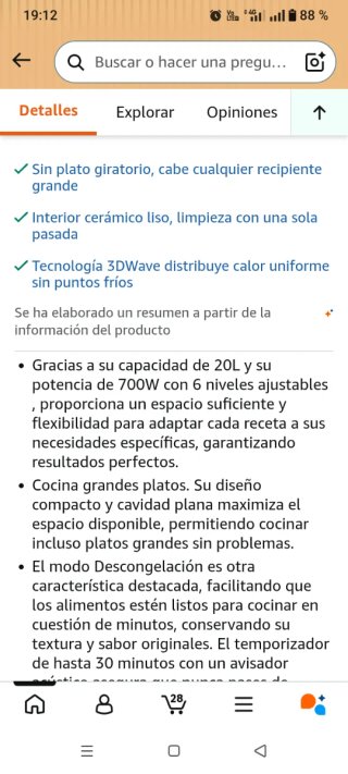 Microondas Cecotec 20L Negro Nuevo