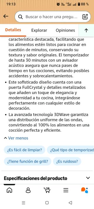 Microondas Cecotec 20L Negro Nuevo