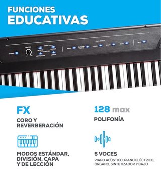 Alesis RECITAL Teclado Piano 88 tecl contrapesadas