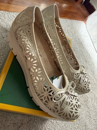 Zapatos piel Pitillos Beige Talla 38