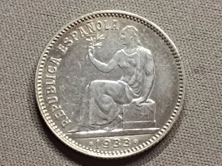 1 Peseta Plata 1933 II República Española