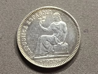 1 Peseta Plata 1933 II República Española