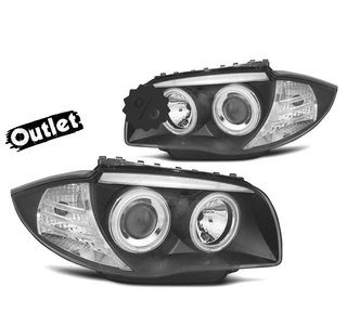 JI FAROS BMW E81 E87 E82 E88 OJOS ANGEL CCFL FONDO NEGRO R14