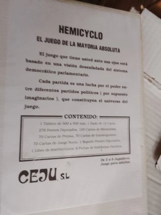 Juego de mesa Hemicyclo