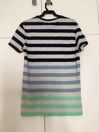 Camiseta Bershka talla XS rayas multicolor