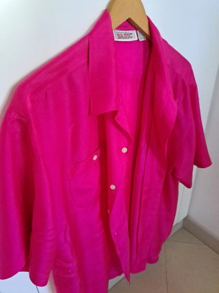 Camisa BASIC seda caballero rosa
