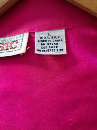Camisa BASIC seda caballero rosa
