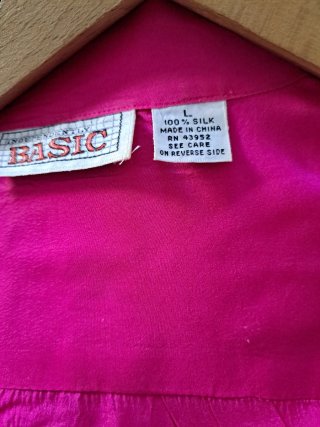 Camisa BASIC seda caballero rosa