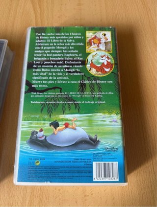 Lote 2 Películas VHS Infantiles Clásicas