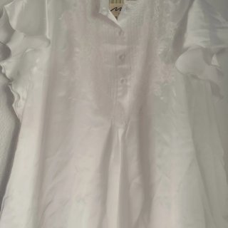 Camisón seda T.44 blanco nuevo