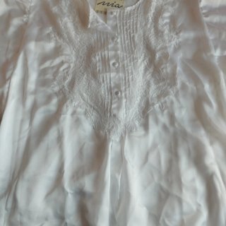 Camisón seda T.44 blanco nuevo