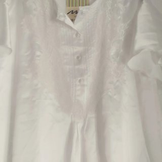 Camisón seda T.44 blanco nuevo