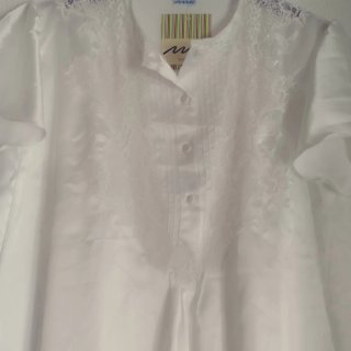 Camisón seda T.44 blanco nuevo