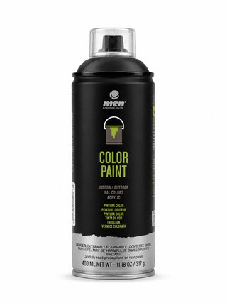 MTN PRO Pintura Spray Negro RAL9005 400ml