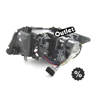 JI FAROS BMW E90 E91 05-08 XENON OJOS ANGEL U LED 3D NEGRO R