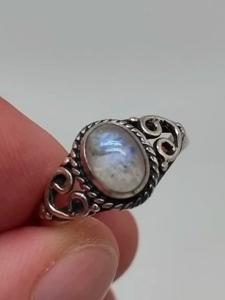 Anillo Plata 925 Piedra Luna