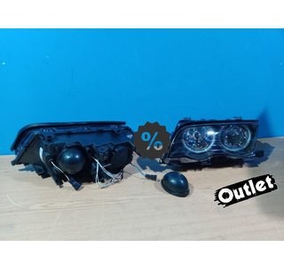JI FAROS BMW E46 4 PUERTAS 98-01 OJOS ANGEL CCFL FONDO NEGRO