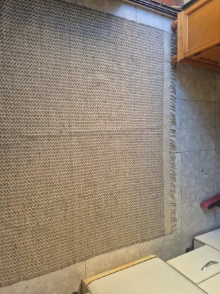 Alfombra grande 2,80x1,50 beige y gris medidas apx