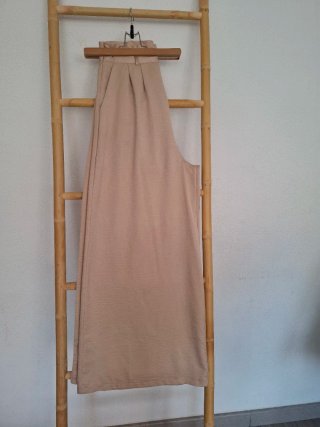 Pantalón ancho beige