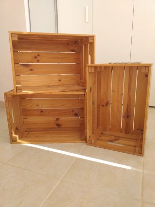 Cajones de madera de pino (1, 2 o 3 unidades)